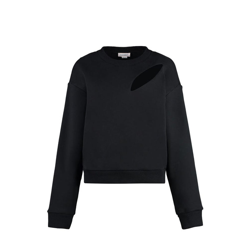 Alexander McQueen Black Cotton Sweatshirt for Women