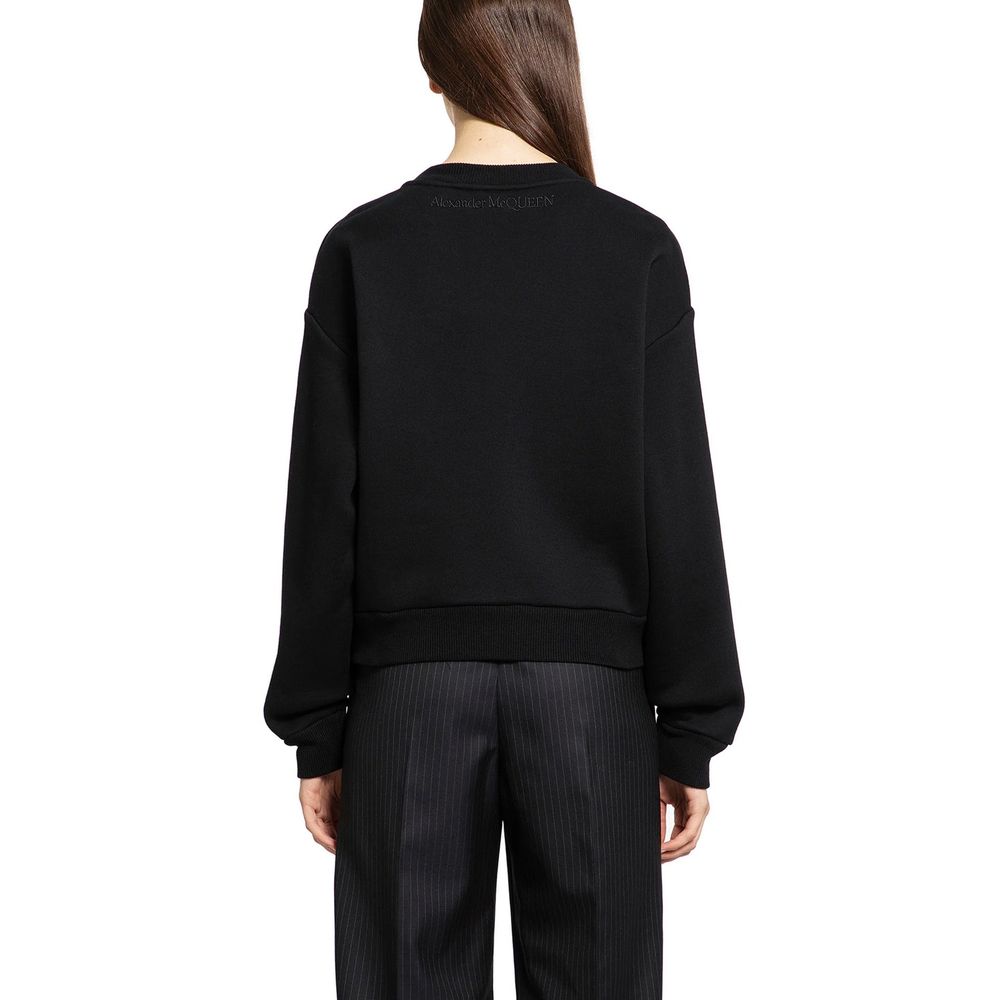 Alexander McQueen Black Cotton Sweatshirt for Women