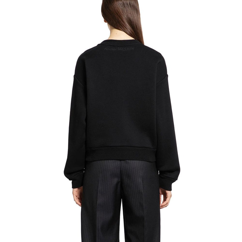 Alexander McQueen Black Cotton Sweatshirt for Women