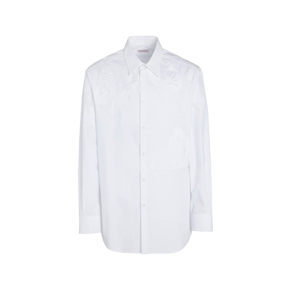 Valentino White Cotton Dress Shirt for Men - Elegant & Versatile