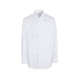 Valentino White Cotton Dress Shirt for Men - Elegant & Versatile