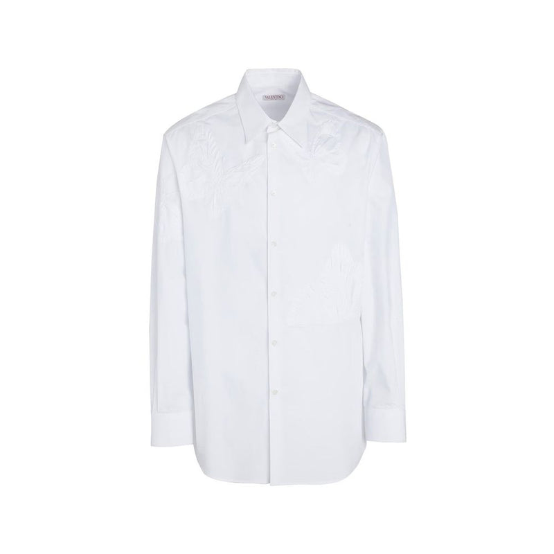 Valentino White Cotton Dress Shirt for Men - Elegant & Versatile
