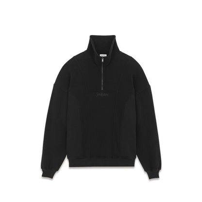 Saint Laurent Zwarte Katoenen Sweatshirt
