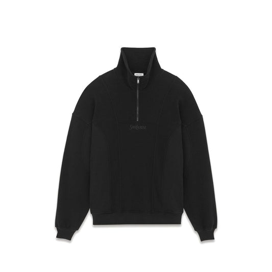Saint Laurent Zwarte Katoenen Sweatshirt