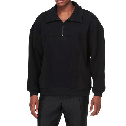 Saint Laurent Zwarte Katoenen Sweatshirt