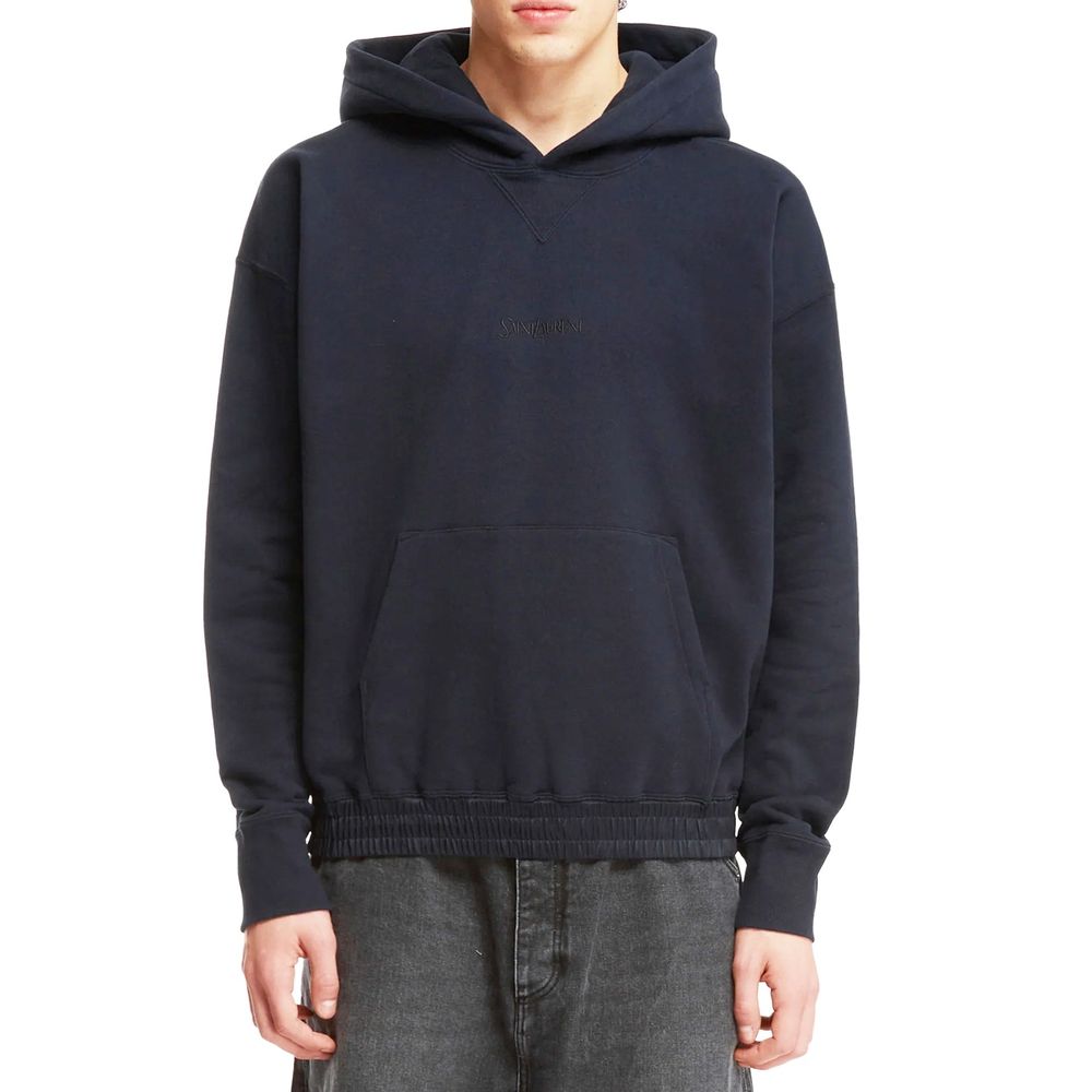 Saint Laurent Blauw Katoenen Sweatshirt