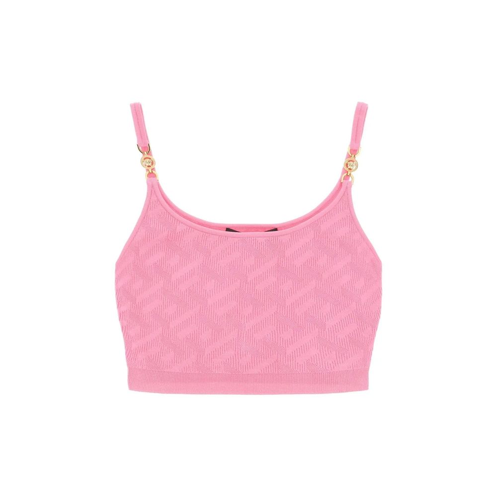 Versace Multicolor Elastane Tank Top for Women