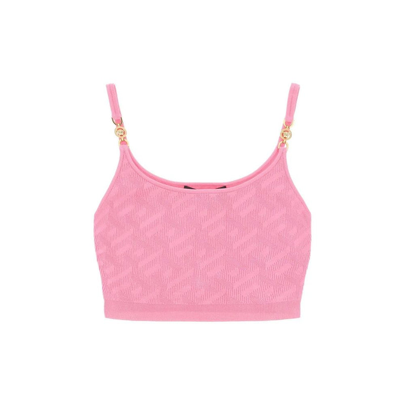 Versace Multicolor Elastane Tank Top for Women