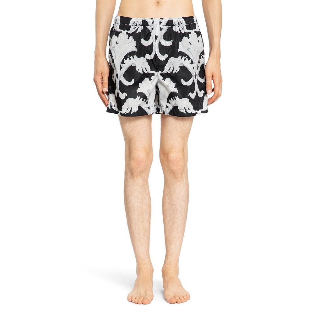 Valentino Black Polyamide Shorts for Men