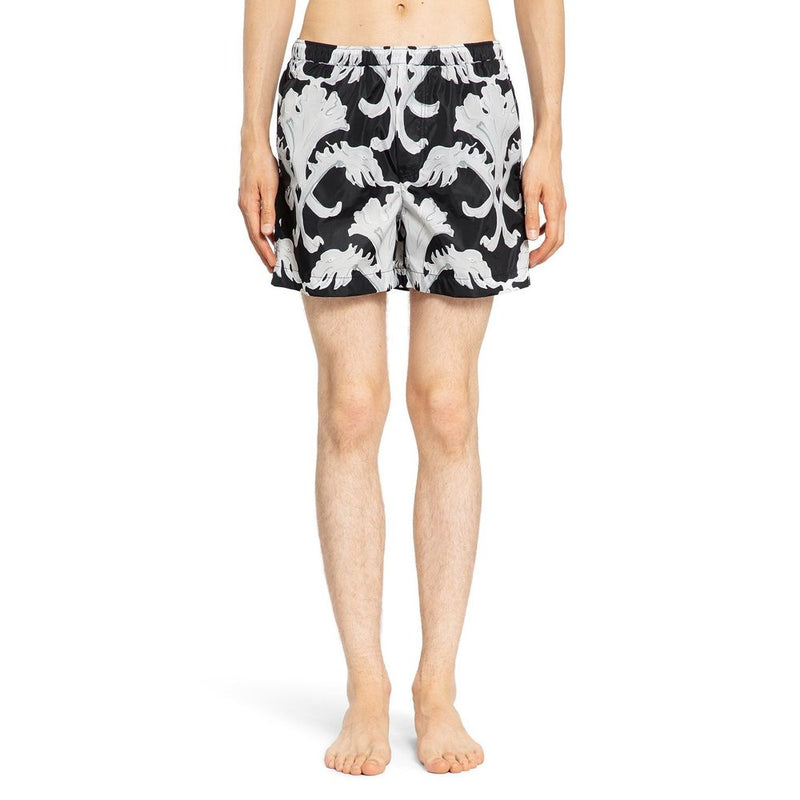 Valentino Black Polyamide Shorts for Men