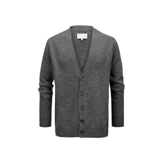 Maison Margiela Gray Wool Cardigan for Men
