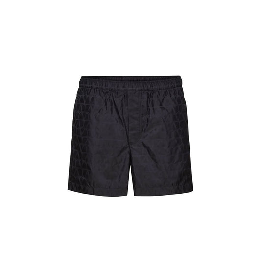 Valentino Blue Polyamide Shorts for Men