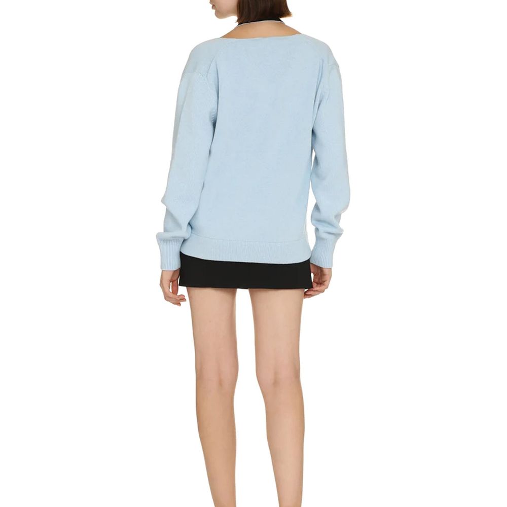 Fendi Blue Cashmere Cardigan for Women