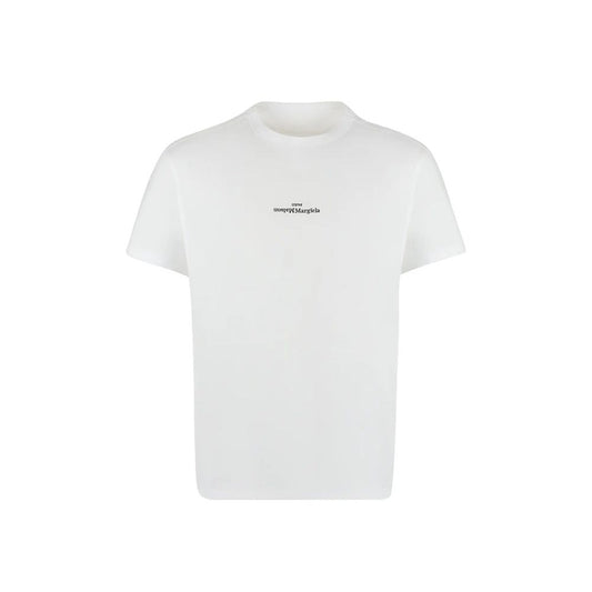 Maison Margiela White Cotton T-Shirt for Men