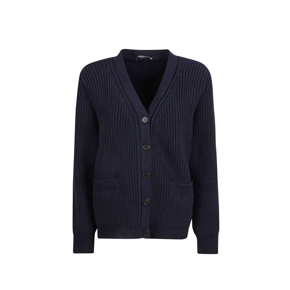Prada Blue Cotton Cardigan for Women