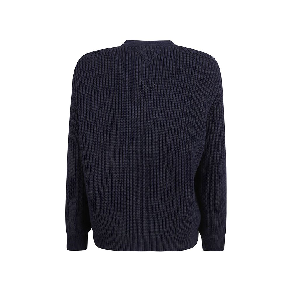 Prada Blue Cotton Cardigan for Women