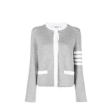 Thom Browne Gray Wool Cardigan for Women