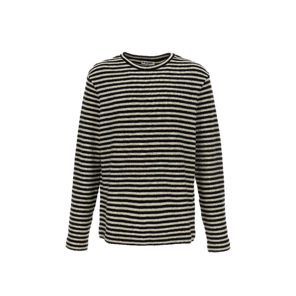 T-shirt Jil Sander blanc en laine à manches longues