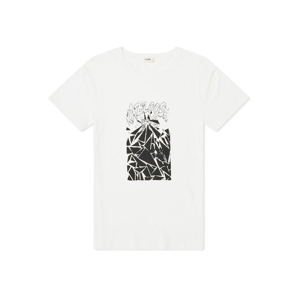 T-shirt en coton blanc Céline