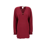 Fendi Purple Silk Casual Dress for Women