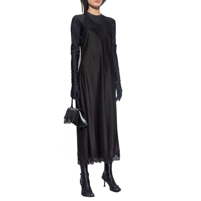 Balenciaga Black Acetate Sleeveless Casual Dress