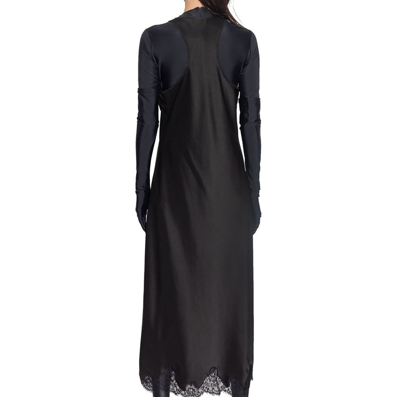 Balenciaga Black Acetate Sleeveless Casual Dress