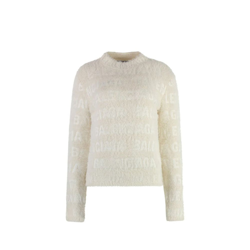 Sweatshirt Elastane Blanc Balenciaga pour Femmes