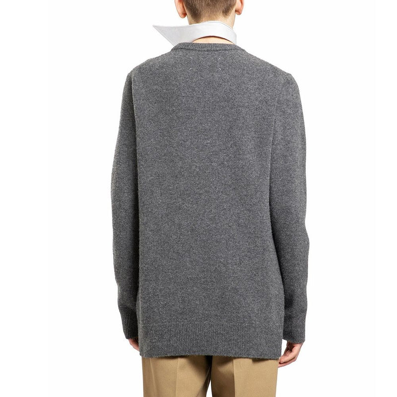 Maison Margiela Gray Wool Sweatshirt for Men