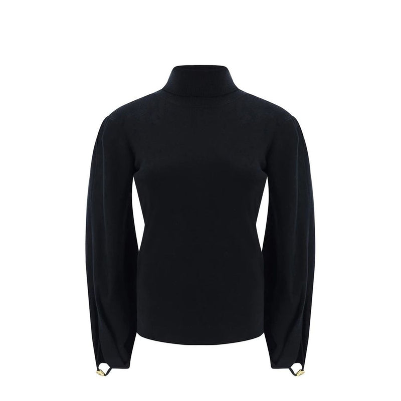 Chloé Black Polyamide Sweatshirt with Unique Cut-Out Detail