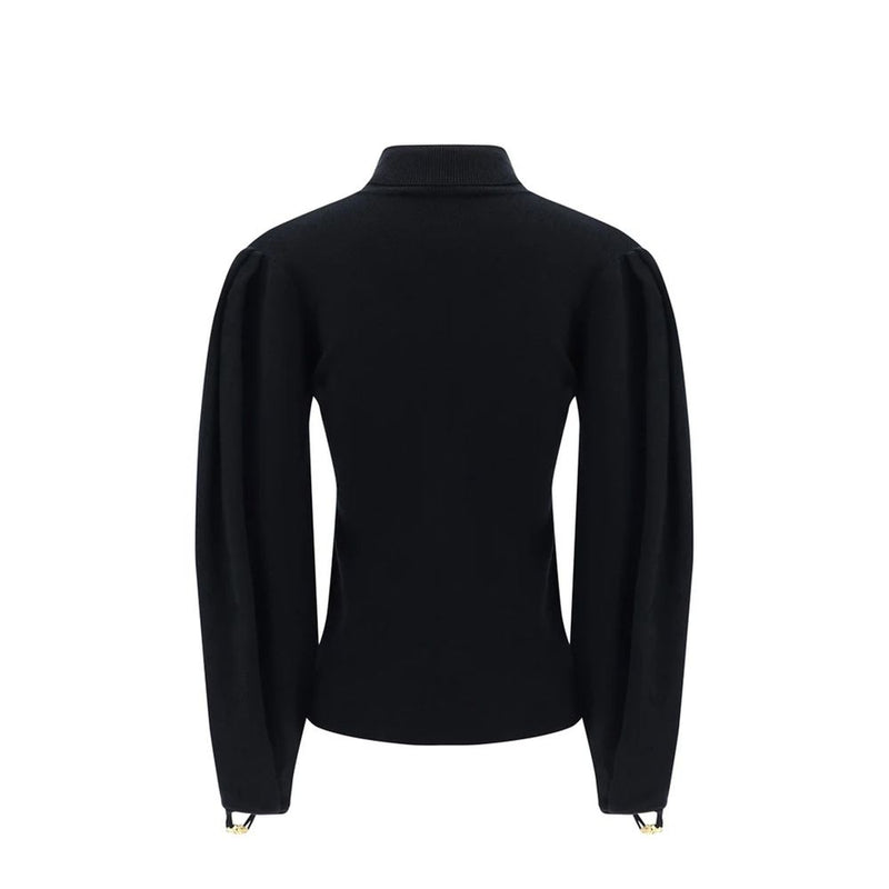 Chloé Black Polyamide Sweatshirt with Unique Cut-Out Detail