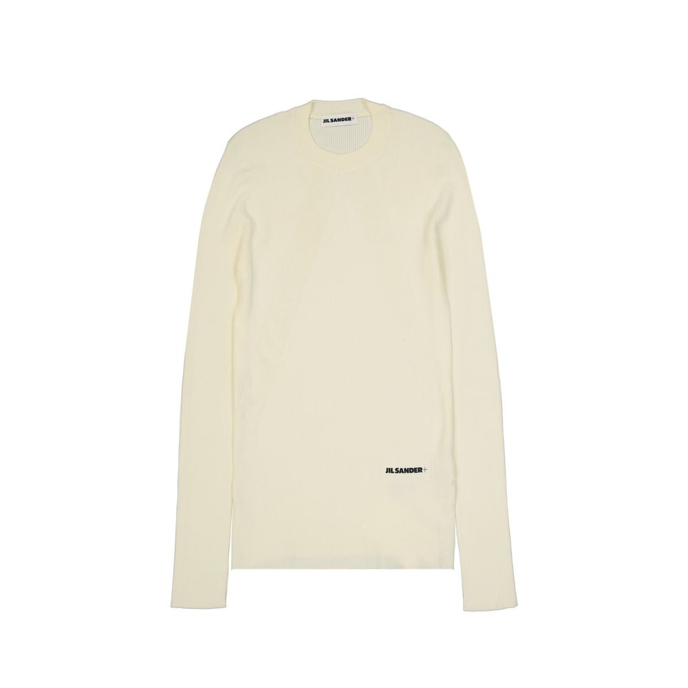 Jil Sander White Cotton Sweatshirt for Women