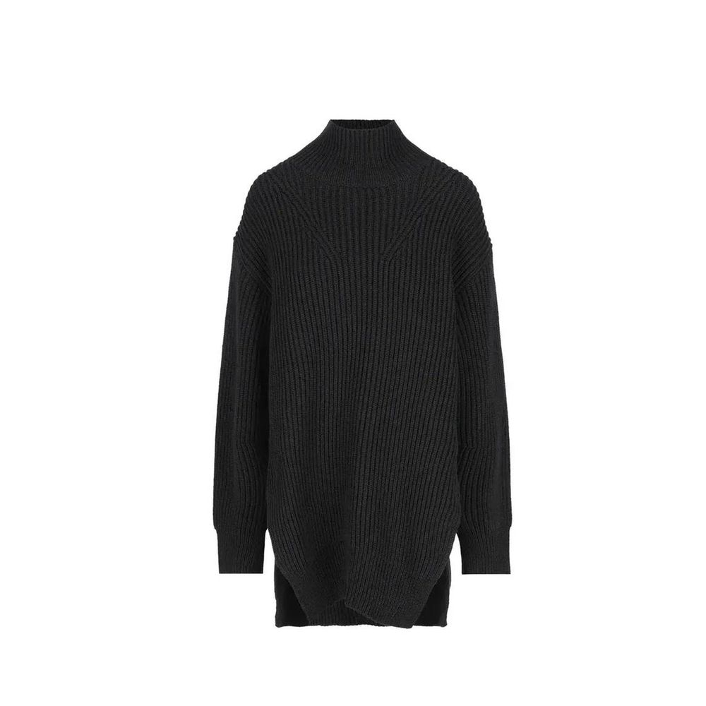 Jil Sander Black Wool Turtleneck - Elegant Women's Sweater