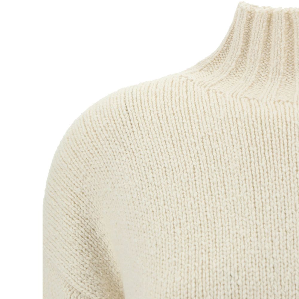 Jil Sander White Silk Sweatshirt for Women