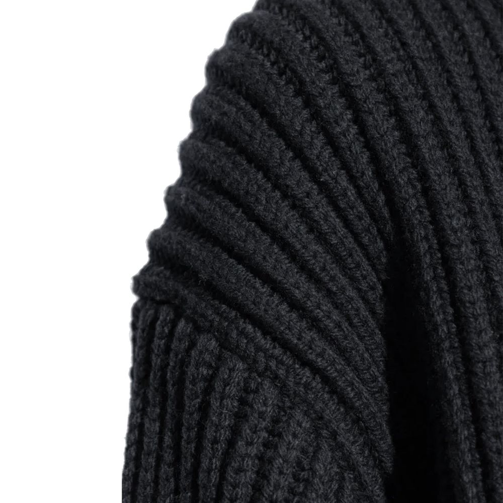 Jil Sander Black Wool Turtleneck - Elegant Women's Sweater