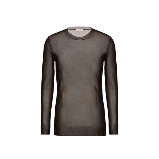 Valentino Brown Silk Sweatshirt for Men