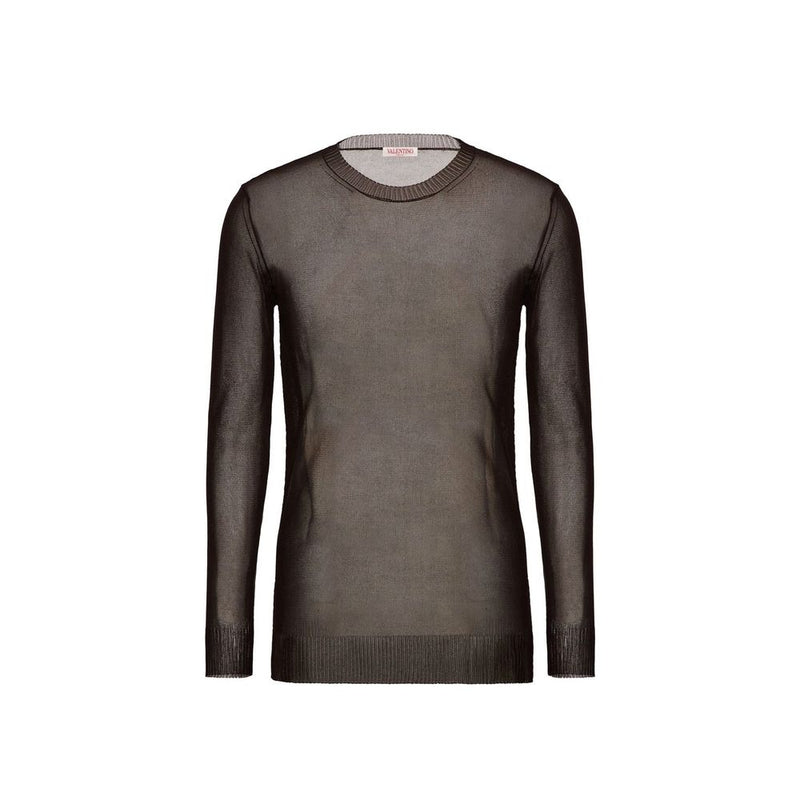 Valentino Garavani Brown Silk Sweatshirt for Men - Luxury Comfort