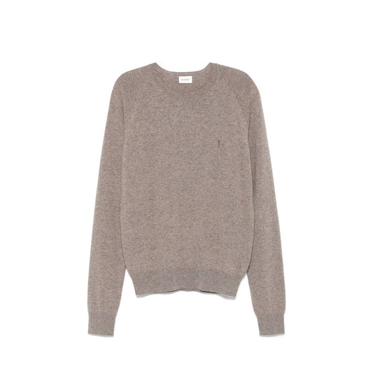 Saint Laurent bruine kasjmieren trui