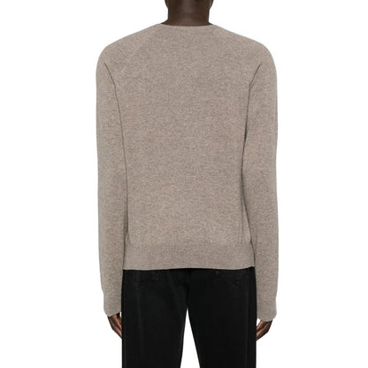 Pull en cachemire marron Saint Laurent