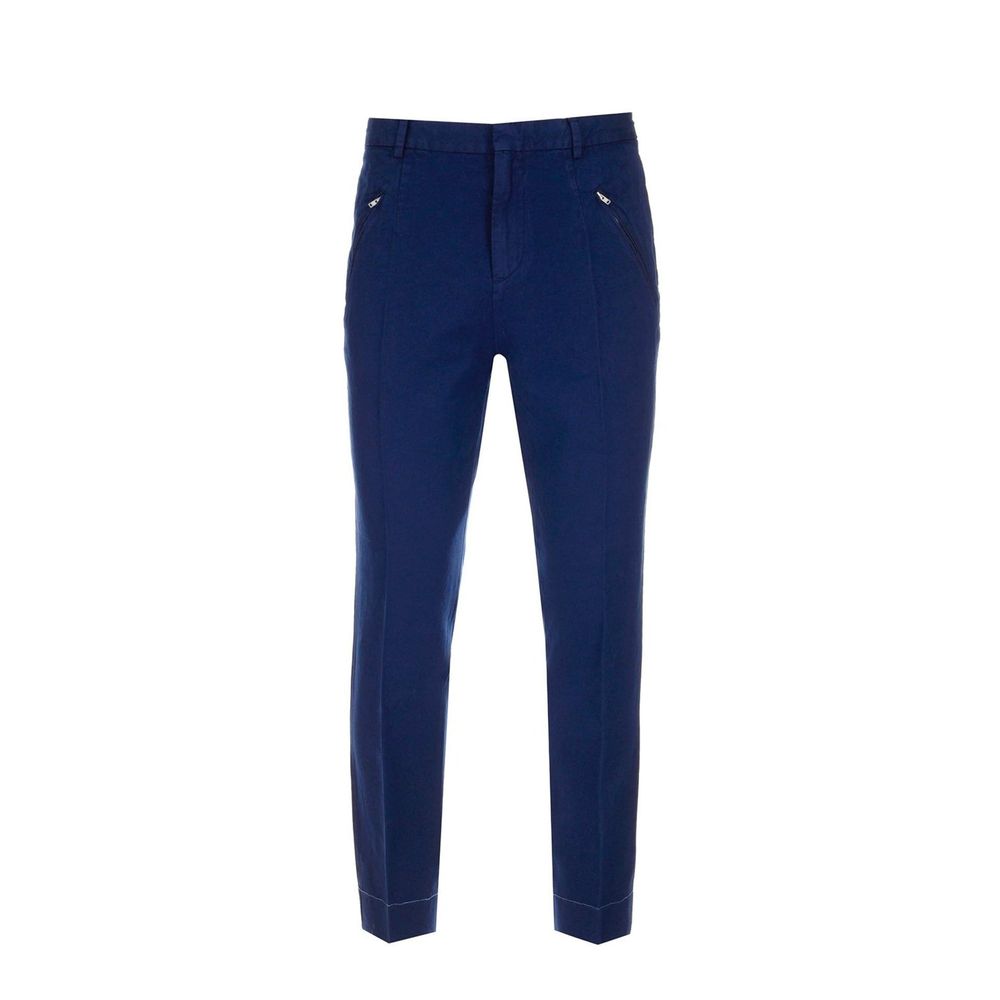 Maison Margiela Blue Cotton Casual Pants for Men