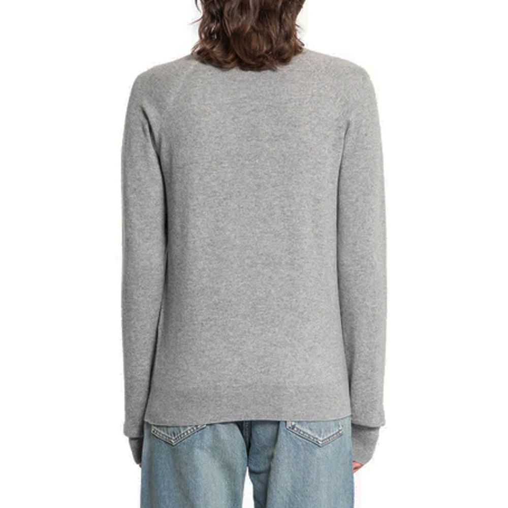 Pull gris en cachemire Saint Laurent
