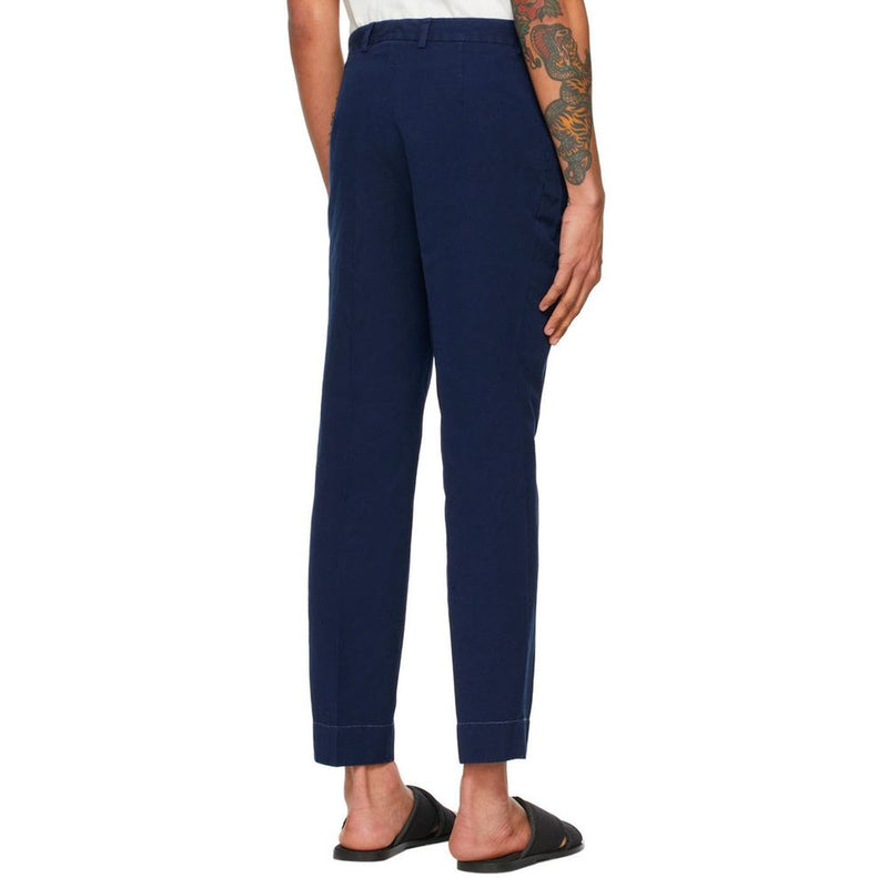 Maison Margiela Blue Cotton Casual Pants for Men