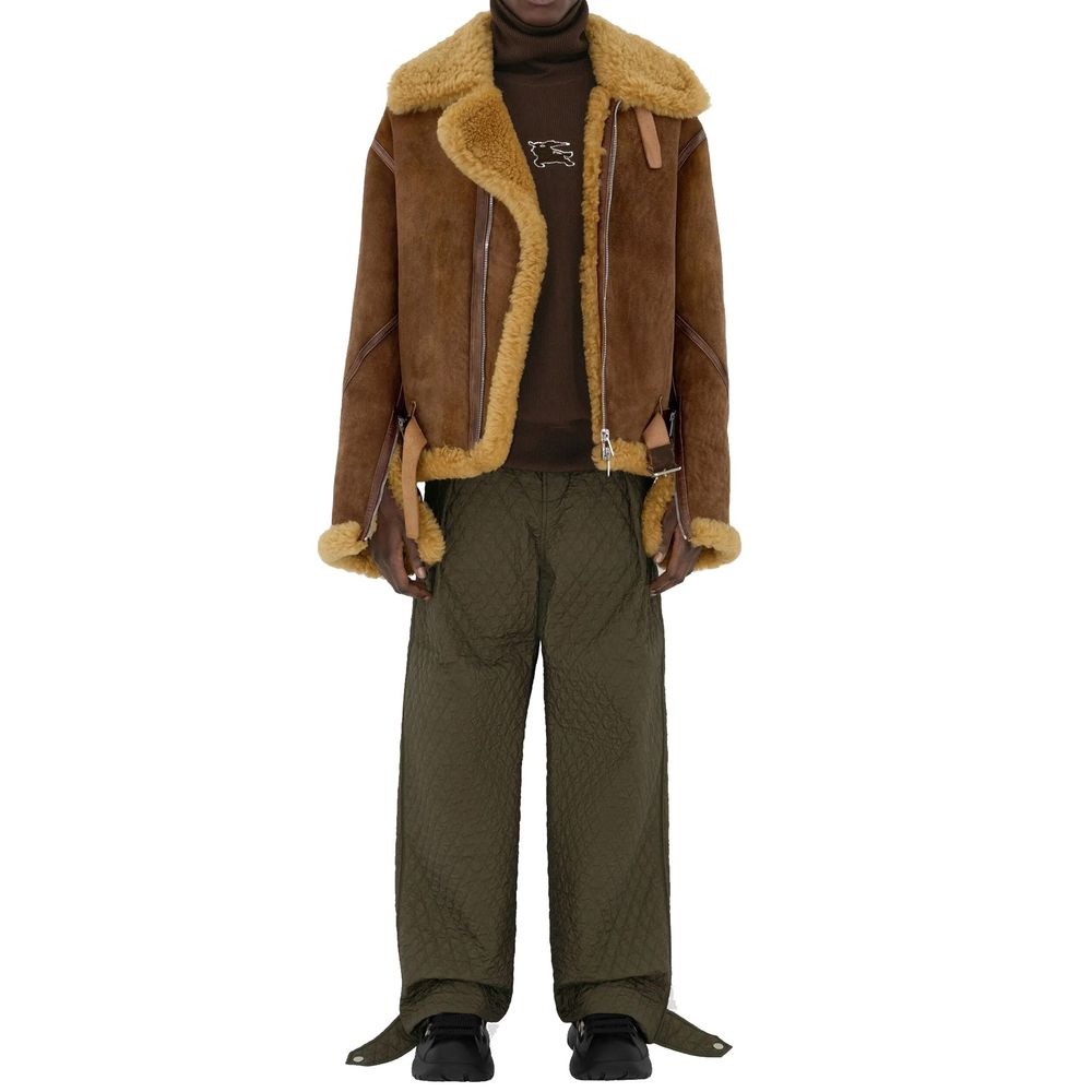 Pantalon décontracté en polyamide bicolore Burberry