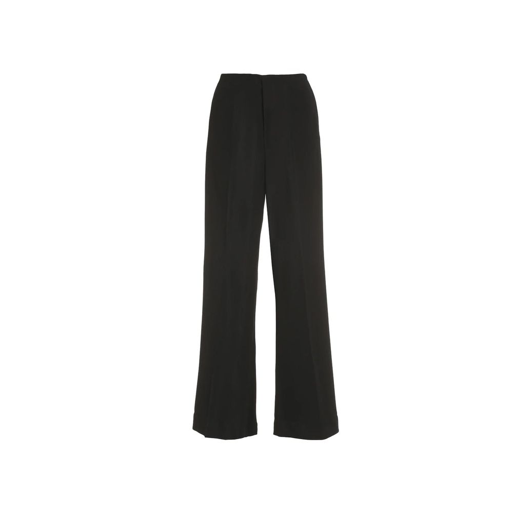 Maison Margiela Black Viscose Casual Pants for Women