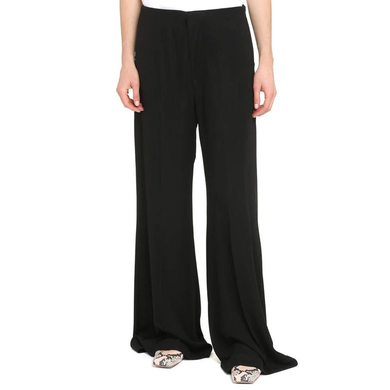 Maison Margiela Black Viscose Casual Pants for Women
