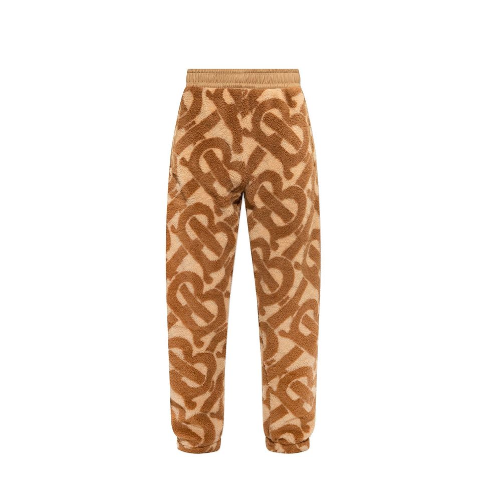 Pantalon décontracté Burberry marron en polyester