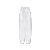 Bottega Veneta White Cotton Casual Pants for Women