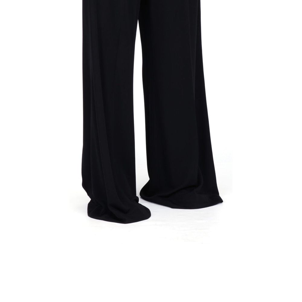 Maison Margiela Black Viscose Casual Pants for Women
