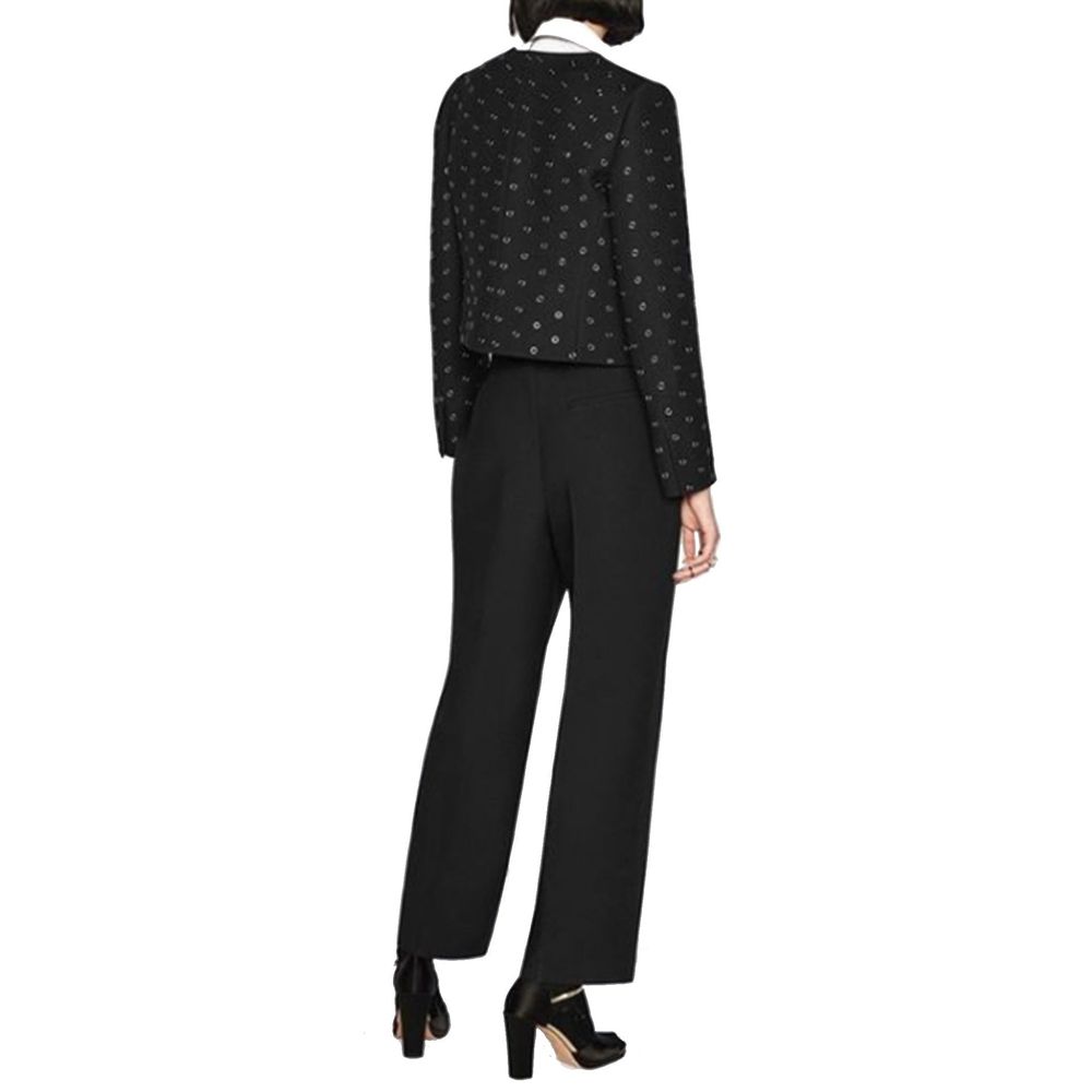 Dior Black Wool Casual Pants for Women