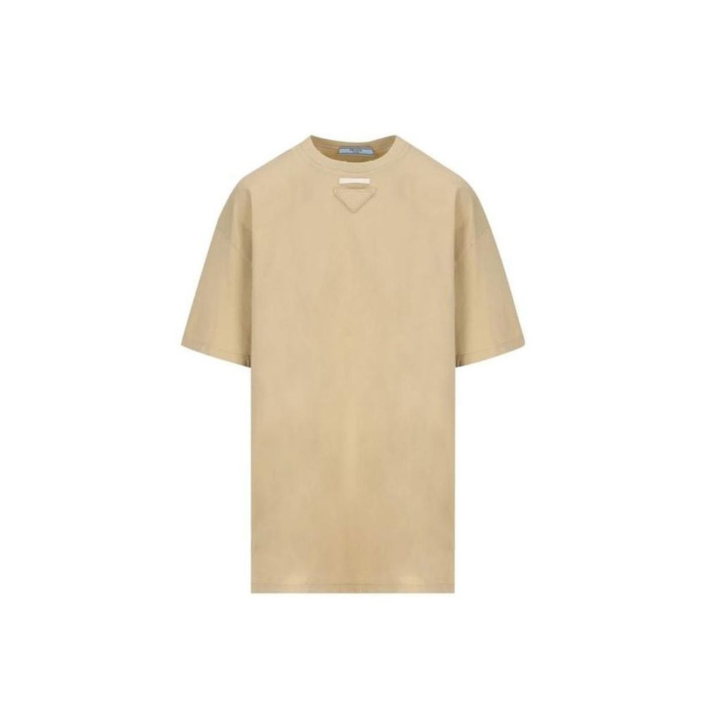 Prada Beige Cotton Sportswear T-Shirt for Women