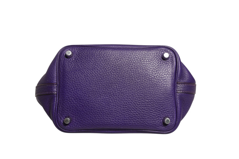 Hermès Picotin Lock PM Sac en Cuir Clemence Violet